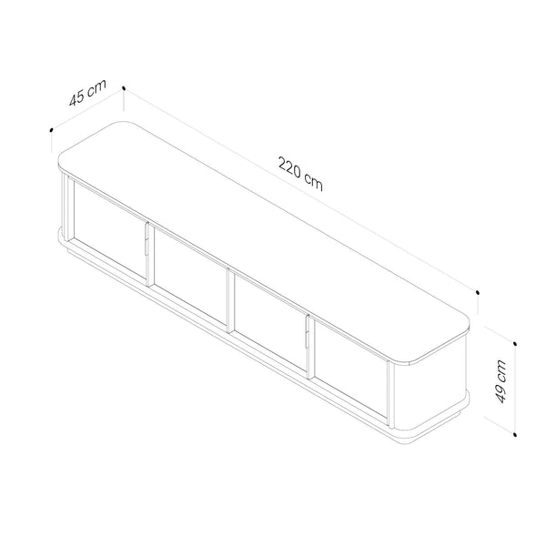Aston : TV Unit 2.2m
