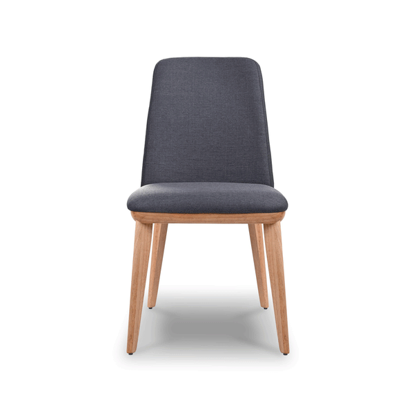 Amy chair Grey fabric Natural leg