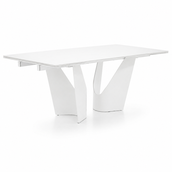 Apex : Dining Table Double Extension White