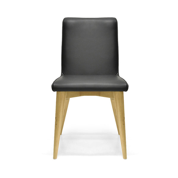 Ashland : Messmate Timber Dining Chair Black PU