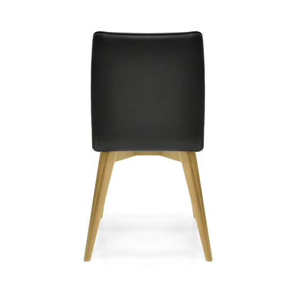 Ashland : Messmate Timber Dining Chair Black PU