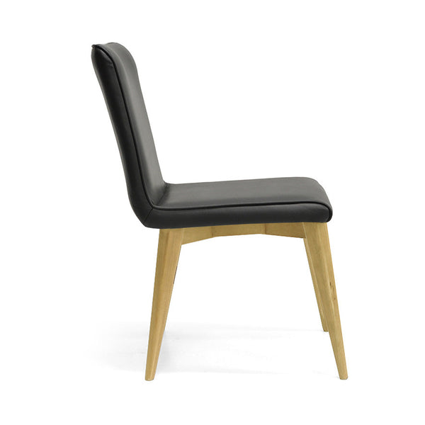 Ashland : Messmate Timber Dining Chair Black PU