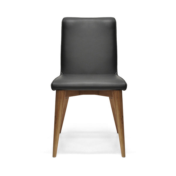 Ashland : Blackwood Timber Dining Chair Black PU