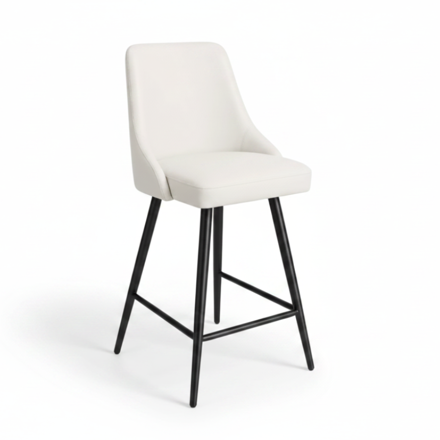 Alonzo : Bar Stool in White