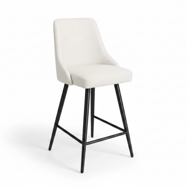 Alonzo : Bar Stool in White