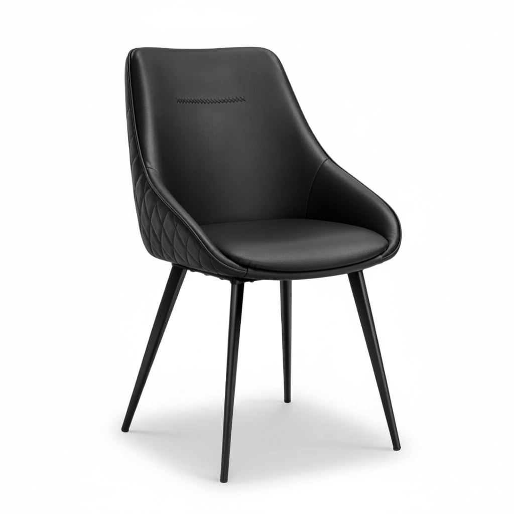 Alonzo : Dining Chair in Black