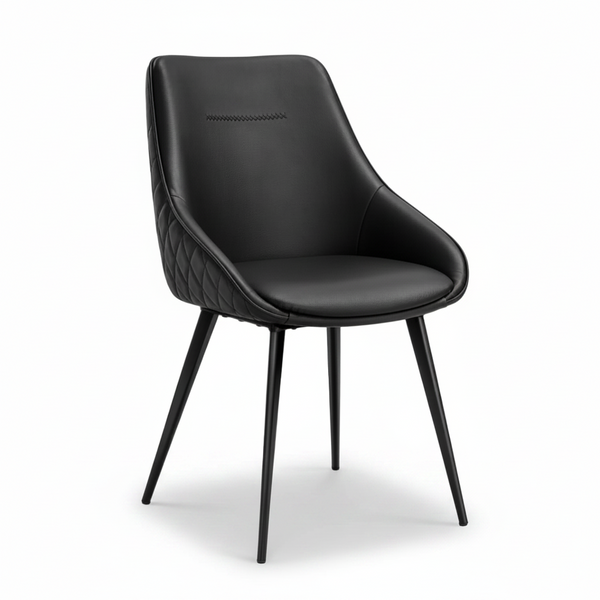 Alonzo : Dining Chair in Black