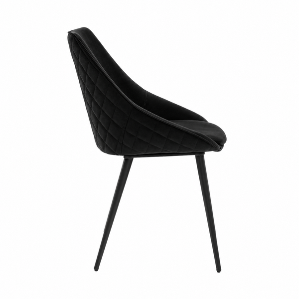 Ashley : Dining Chair in Black Velvet