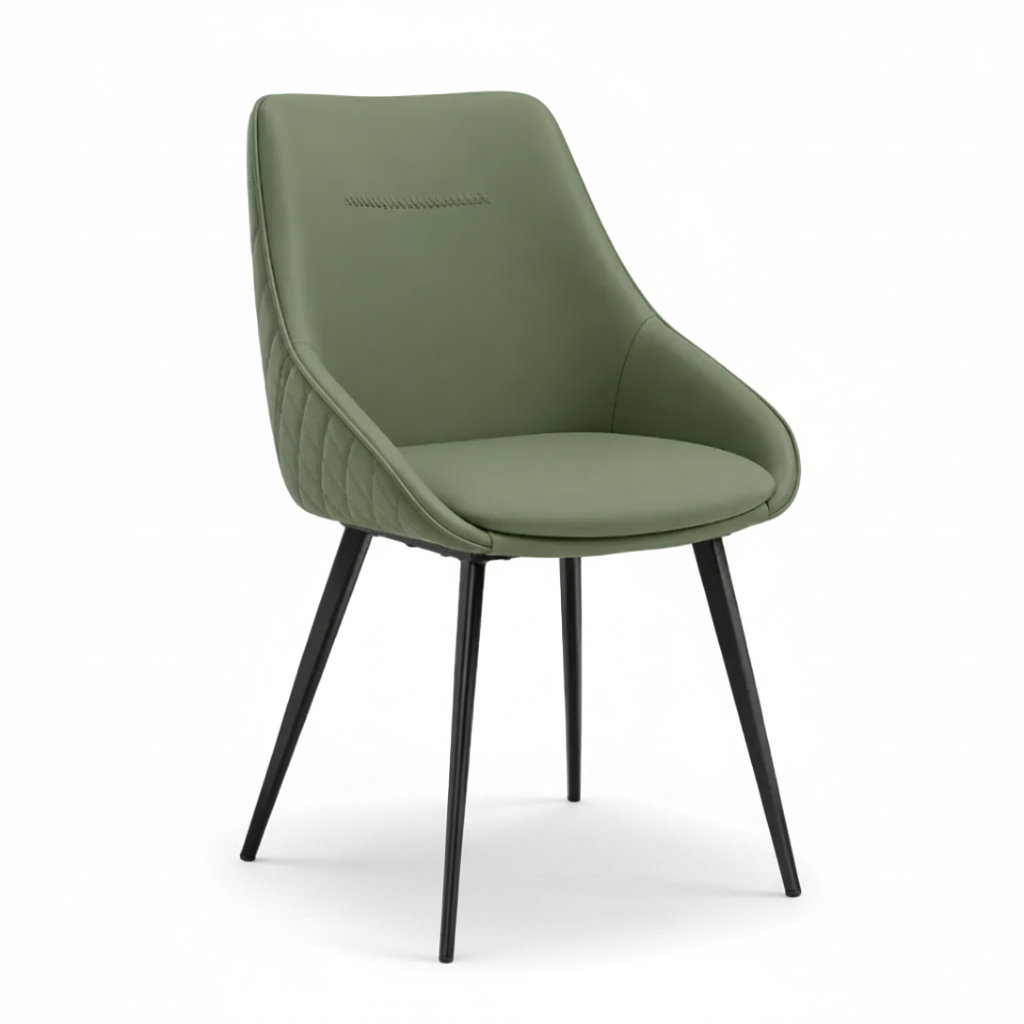 Alonzo : Dining Chair in Olive