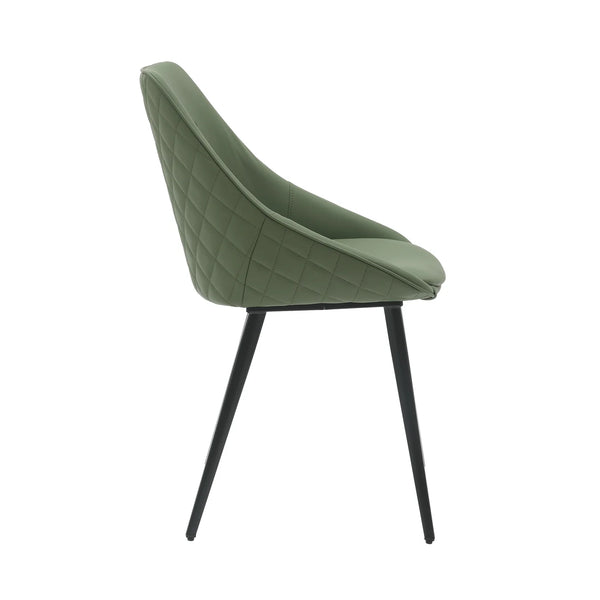 Alonzo : Dining Chair in Olive