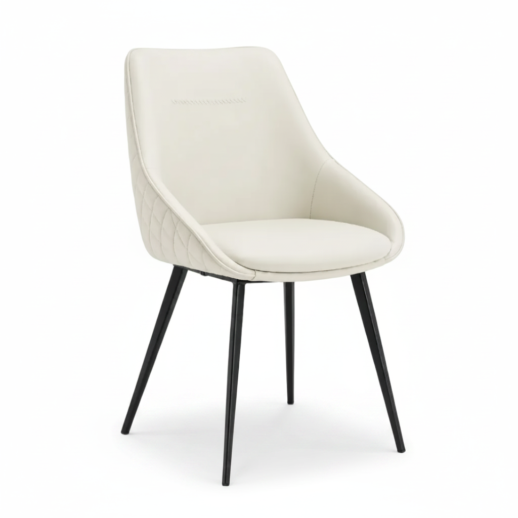 Alonzo : Dining Chair in White