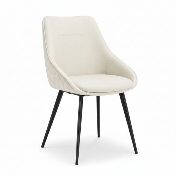 Alonzo : Dining Chair in White