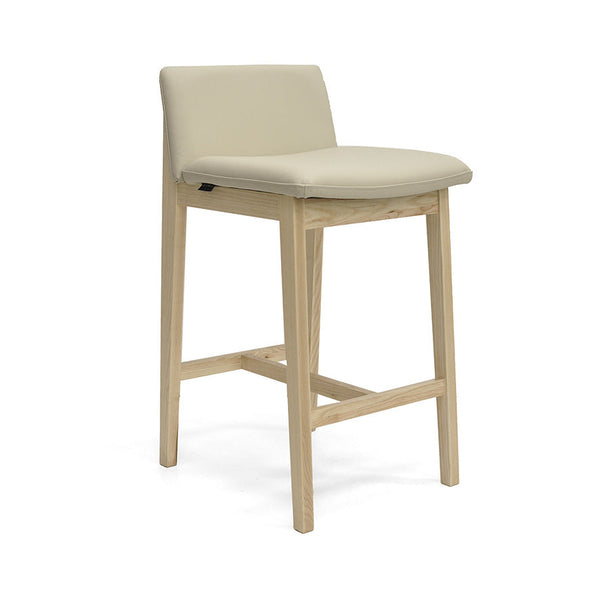 Bailey : Bar Stool Ash Frame with Mounton Leather