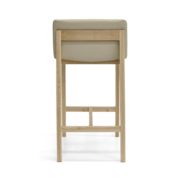 Bailey : Bar Stool Ash Frame with Clay Leather
