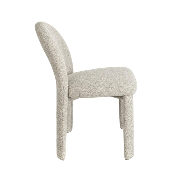 Bellini Dining Chair in Linen Fabric Side