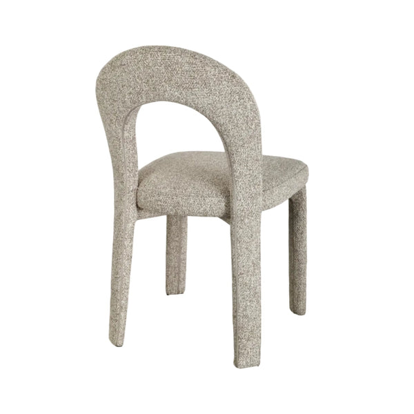 Bellini Dining Chair in Oat Fabric Back