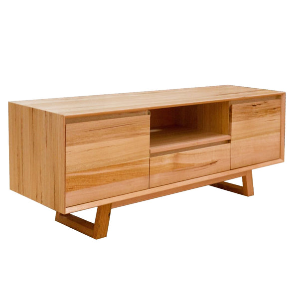 Bondi entertainment unit messmate timber side view