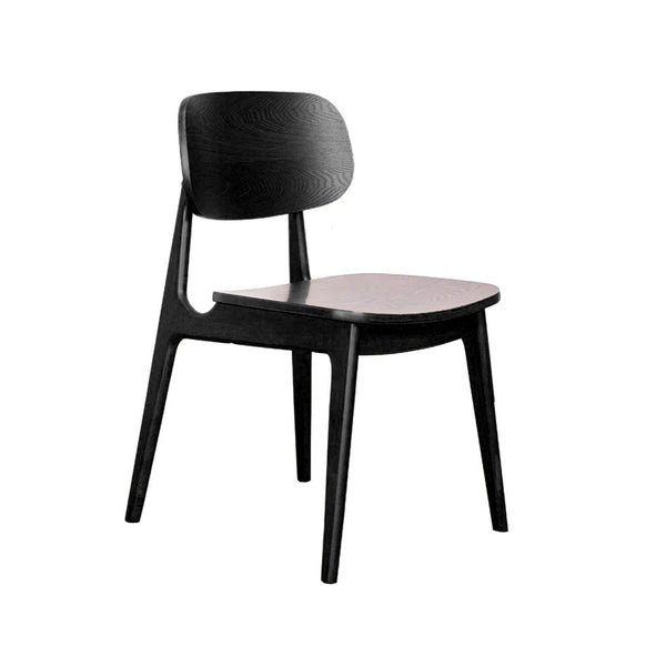 Bowi : Dining Chair Solid Seat Black
