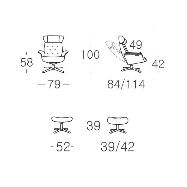 Bristol : Swivel Leather Accent Chair | Arm Chair - Modern Home Furniture