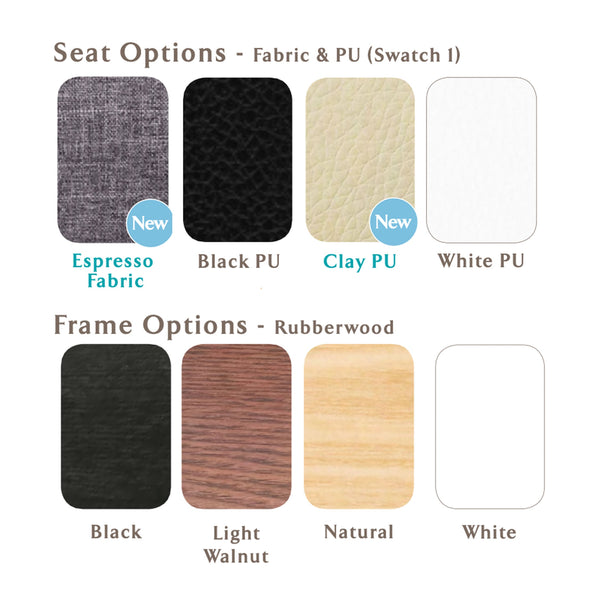 Gangnam : Bar Stool White Frame