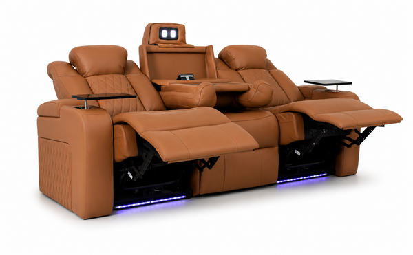 Monaco : Electric Recliner Headrests & lumber Sofa