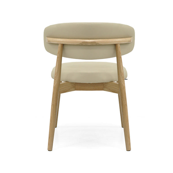 Cleo : Dining Chair Ash Frame with Clay Leather
