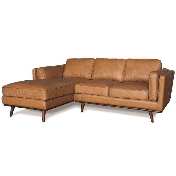 Coco : Chaise Leather Sofa