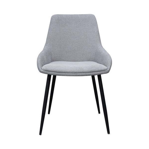 Costa : Dining Chair Light Grey Fabric