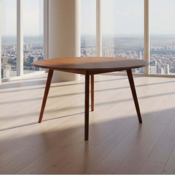Evie : Round Dining Table Blackwood