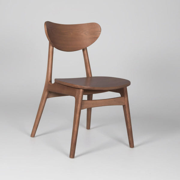 Finland : Dining Chair Timber Seat Light Walnut