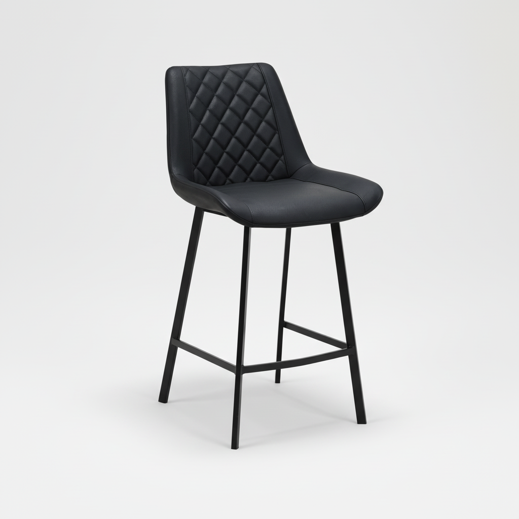 Flynn : Bar Stool Black PU
