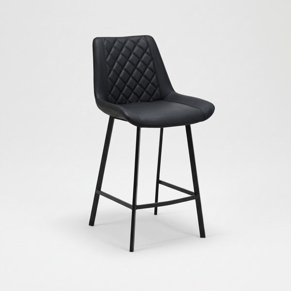 Flynn : Bar Stool Black PU