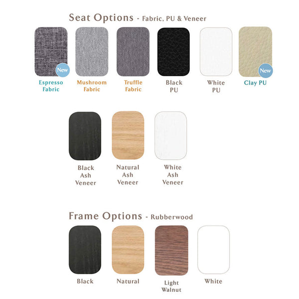 Gangnam : Bar Stool Natural Frame Clay pu Seat