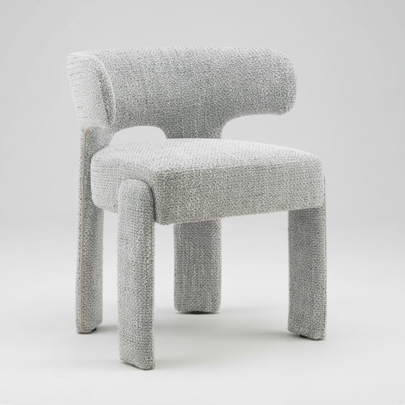 Textured chair on a white background