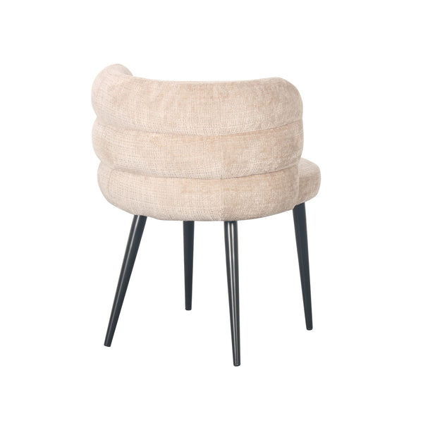 Greta : Dining Chair Latte Fabric