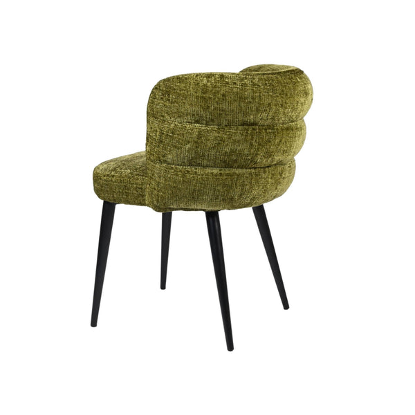 Greta : Dining Chair Moss Fabric