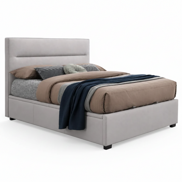 Hagan Lift Bed in Beige Fabric