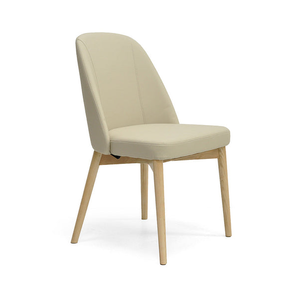 Halo : Dining Chair Ash Frame with Mouton Leather