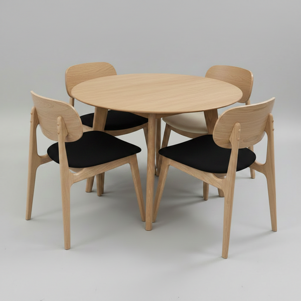 Dropside: Round Table - Bowi Chair