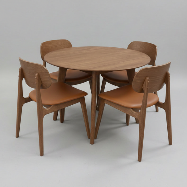Dropside: Round Table - Bowi Chair