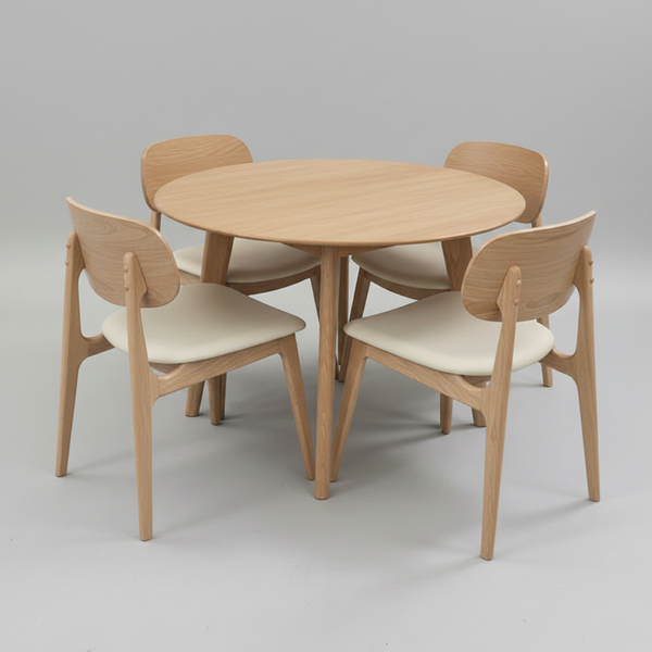 Dropside: Round Table - Bowi Chair
