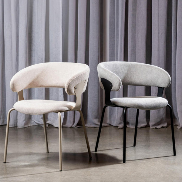 Kenny: Dining Chair Silver Grey