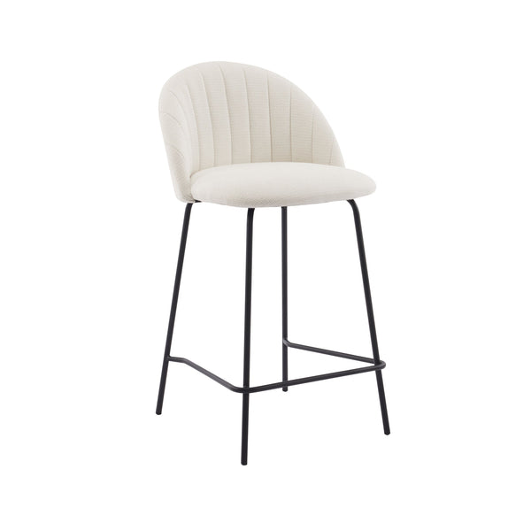 Kudu : Bar Stool Ivory Fabric