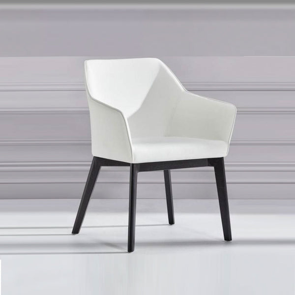 Kyam : Dining Chair Black Frame - White, Black or Grey Seat