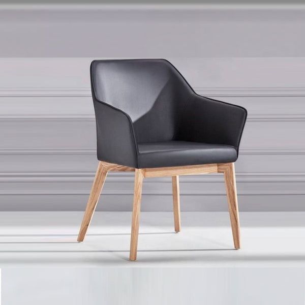 Kyam : Dining Chair Natural Frame - White, Black or Grey Seat