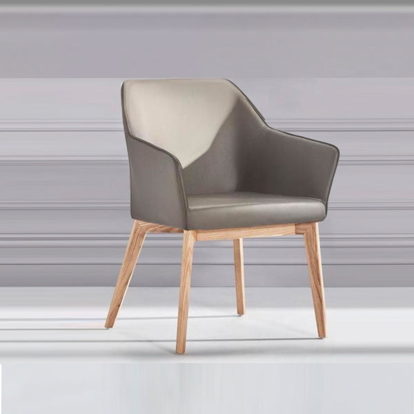 Kyam : Dining Chair Natural Frame - White, Black or Grey Seat
