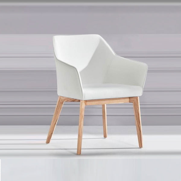 Kyam : Dining Chair Natural Frame - White, Black or Grey Seat