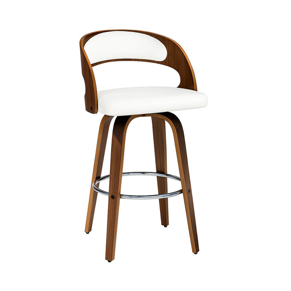 Leopard : Bar Stool White Seat