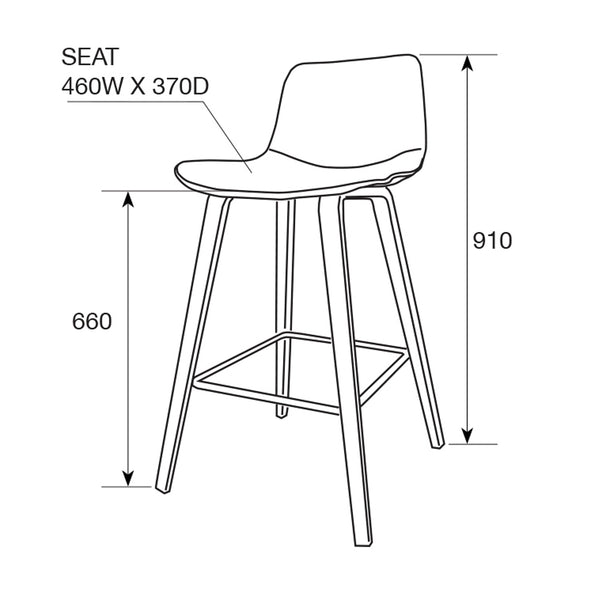 Levy : Bar stool - Modern Home Furniture