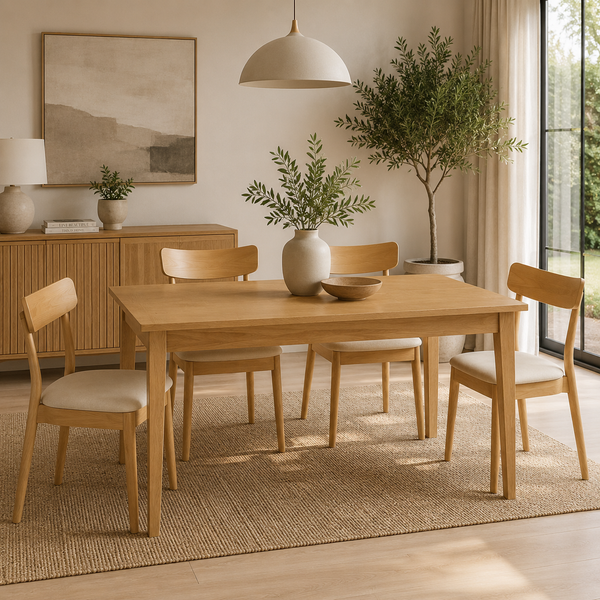 Lewis : Extension Table - Vue Chair Natural